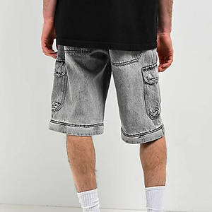 Jeans personnalisables de haute qualité en denim cargo pour hommes Short convertible avec fermeture éclair pour garçon <span class=keywords><strong>Pantalon</strong></span> cargo respirant pour hommes - Product Image 2