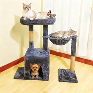 Small Apartment <strong>Cat</strong> Tree Multi-Layer Integrated <strong>Cat</strong> <strong>Climbing</strong> <strong>Frame</strong> and Toy with Sisal Post for Large <strong>Cats</strong> in Small Spaces - Product Image 1