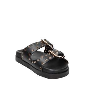 Xti Women's Black <b>Slide</b> Sandals 2 Cm Heel Size 40 Flat <b>Slip</b>-On Shoes - Product Image 4