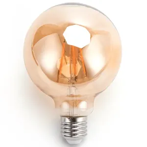 Bombilla LED tipo filamento G95 E27 8W, eficiente y decorativa, ideal para iluminación ambiental y crear atmósferas. - Product Image 1