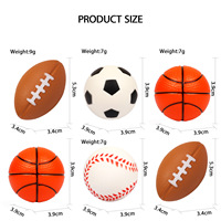Mini Basketbal Stressballen, Zachte Schuim Sportballen voor Kinderen - Angstverlichting, Bulk Party Benodigdheden & Cadeaus