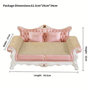 Wholesale Luxury Cat Scratcher <strong>Bed</strong>, Modern Large Kitten Lounger for Cats,Pink Cute Corrugated Cardboard Cat Sofa Scratcher - Product Image 5