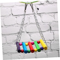 Balancelle pour oiseaux, échelle, pont suspendu, accessoires pour cage à oiseaux pour perroquets - Décoration pour petits oiseaux