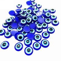 Patchs fantaisie en résine œil de diable pour coques de téléphone DIY, perles plates créatives œil maléfique pour la fabrication de bijoux