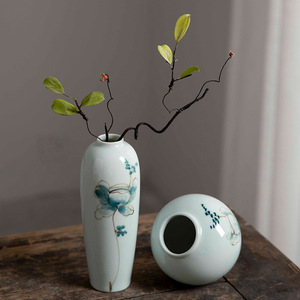 Jingdezhen famoso pintado a mano puramente hecho a mano Pastel jarrón de cerámica moderno estilo chino porcelana Bogu estante luz hogar de lujo - Product Image 4