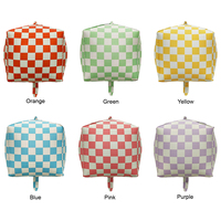 Vente en gros de ballons carrés 4D de 22 pouces pour la décoration de fêtes d'anniversaire, de baby shower, avec impression de logo personnalisée, Balso