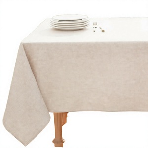 Pure Color Modern Woven Linen Waterproof Dustproof Customizable <b>Square</b> <b>Tablecloth</b> 90*90cm Home Party Buffet Wedding Table Cover - Product Image 2