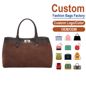 Genuine Leather Crossbody Bag Color-block Splicing Design Light Luxury Style Premium Handbag ODM Processing - Product Image 2