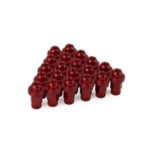 Aluminum Alloy Lug Nuts M12x1.5 48mm Red For Toyota 19mm Across <b>Flats</b> Retrofit Upgrade - Product Image 5
