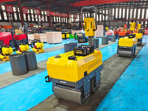Double Drum Vibratory Diesel <b>Mini</b> Road <b>Roller</b> Compactor 550kg 9 HP with Engine Pump Motor & Bearing - Product Image 2