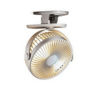 Nouveau ventilateur de bureau portable à clip, moteur sans balais, silencieux, flux d'air puissant, pliable, rétractable, autonomie 6-8h, pour poussettes et extérieur