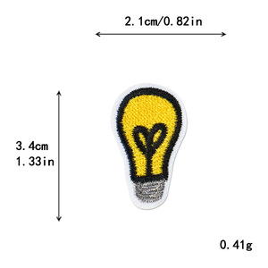 Patch brodé thermocollant en polyester à thème dessin animé, motifs <span class=keywords><strong>bateau</strong></span>, visage souriant, canard, abeille, pour chapeaux, couleur personnalisée - Product Image 4