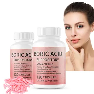 OEM/ODM Vagina Cleaning Organic Boric Acid Suppositories Yoni Pops Detox Boric Acid Capsules