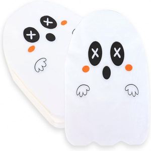 Vaisselle décorative Spooky Boo, fournitures de fête, serviettes fantômes pliées pour Halloween, 50 pièces/ensemble - Product Image 3