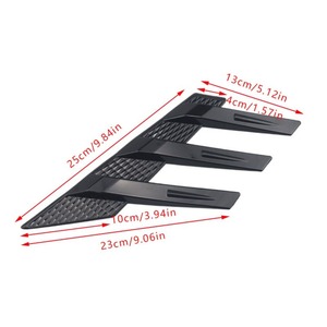 Car Rear <b>Window</b> Shark Cheek Trim for Universal Rear Side <b>Vent</b> <b>Window</b> Trim Cover Car Accessories - Product Image 6