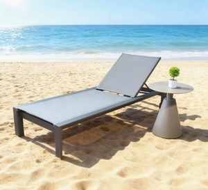 Chaise longue de <span class=keywords><strong>jardin</strong></span> en métal pour l'extérieur, lit de repos en aluminium, chaise de plage, <span class=keywords><strong>transat</strong></span> - Product Image 4
