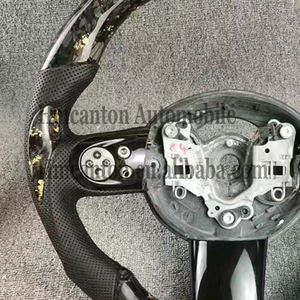 Volante Deportivo de Fibra de Carbono Forjado con Empuñadura de Cuero M Performance para BMW Mini Cooper S R56 R61 - Product Image 6