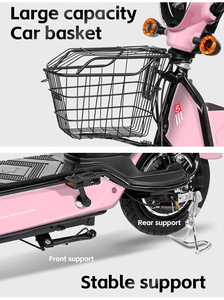 Bicicleta Eléctrica Urbana Híbrida 750W 48V con Portaequipajes y Envío Gratis - Llantas Anchas/Adulto - Product Image 4