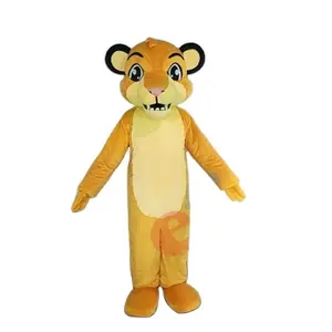 Efun quantité minimale de commande 1 PC Costume de mascotte simba de léopard marron de dessin animé taille adulte personnalisé Costume de mascotte d'animal Cosplay en peluche à vendre