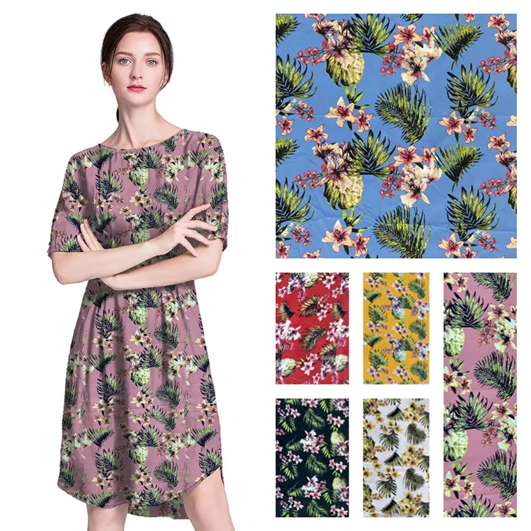 Amazon Top Selling Bulk Polyester Fabric Price Per Yard Fabric Textile Raw Material For Clothes