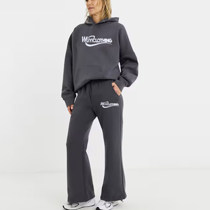 OEM High Quality Oversized Plus Size Cotton Hoody Unisex Winter Custom <b>Foam</b> 3d Puff Print Logo Women Pullover Hoodie - Product Image 3