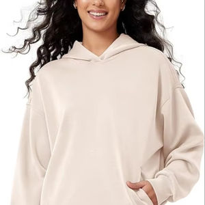 Sweat-shirts à capuche oversize en modal doux pour femmes, vêtements de rue, pull à capuche avec poche kangourou - Product Image 1