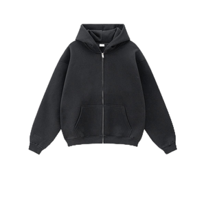 Sweat à capuche lourd <span class=keywords><strong>100</strong></span>% coton du fabricant pour hommes Streetwear personnalisé Color Block surdimensionné Zip-up pour la <span class=keywords><strong>saison</strong></span> de printemps - Product Image 6
