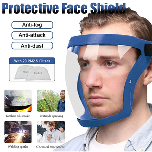 Equipos de proteccion nhựa cá nhân mặt nạ Mascara de segurida mặt Visor Mũ bảo hiểm mặt bảo vệ lá chắn - Product Image 2
