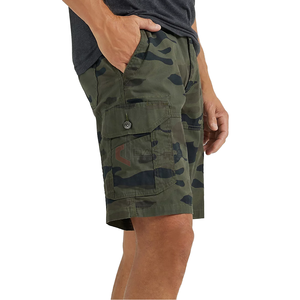 Pantalones Cortos Cargo para Hombre al por Mayor, 100% Algodón Transpirable, con Cordón Ajustable, Bajo Deshilachado, Ajuste Holgado y Bolsillos Extendidos - Product Image 1