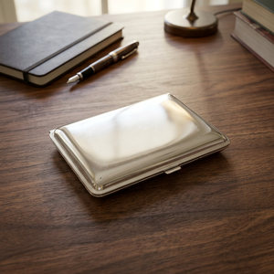 Conteneur en laiton plaqué argent - Product Image 1