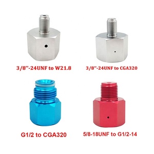 Adaptador regulador de tanque de Co2, herramienta de conversión de Soda Stream,<span class=keywords><strong>Paintball</strong></span>,CGA320, cilindro W21.8 a herramienta de aire, HomeBrew, acuario - Product Image 2