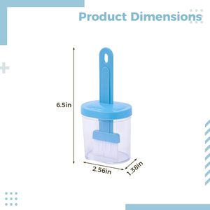 Silicone Oil Brush with Bottle for Home Use High-Temperature Resistant Integrated Plastic Baking Brush Long Handle Reusable - Product Image 2