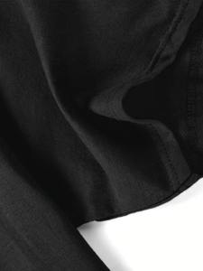 Camiseta con tipografía desgastada para hombre, color negro, informal, de manga corta - Product Image 5