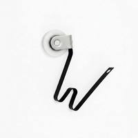 HC-WH146-1P Roulettes de fenêtre modernes haut de gamme en nylon premium, noires, avec système de fixation à éclats, accessoires de quincaillerie