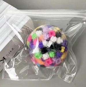 Jincan Hot Selling Slow Rebound Plastic Building Block Ball <b>Toy</b> Burst Noisy <b>Slime</b> Hand Ball Decompression Soft Squeeze <b>Toys</b> Kids - Product Image 4