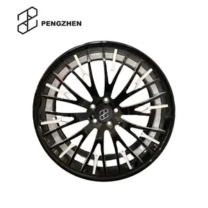 Pengzhen鍛造車のホイール黒と白の仕上げアルミニウム合金5x115Pcd 19 20 2124インチリムJdm for Dodge