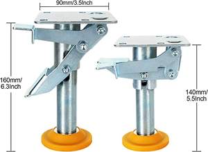 Bouchon de <span class=keywords><strong>roulette</strong></span> de verrouillage de plancher, bouchon de réglage de hauteur de levage de roue pièces de selle type de barre de pied verrouillage de plancher pour roulettes de chariot à main - Product Image 2