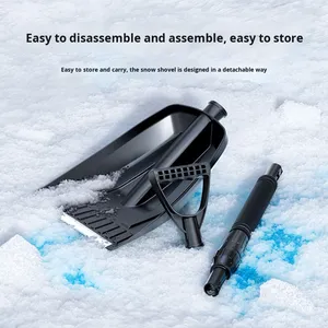 Ensemble de pelle à neige multifonction portable en gros, avec fixation amovible pour déneigement hivernal, lame pour chariots élévateurs, angle 0, pour véhicules d'hiver - Product Image 5