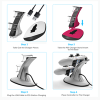 Pour Play-Station 5 contrôleur accessoires de jeu double USB chargeurs de siège rapide Station d'accueil pour PS5 Pad contrôleur chargeur