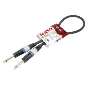 Jack mono da 6,3 mm maschio-maschio, ideale per collegare strumenti e apparecchiature audio, garantendo un suono superiore. - Product Image 3