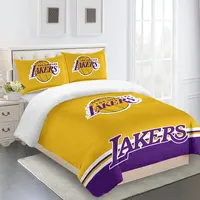 Set biancheria da letto diretta con stampa 3D NBA CULB Team designe queen King size miglior prezzo lenzuola con angoli fornitura di lenzuola