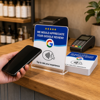 Vorx Tech NTAG213 NFC RFID-Karte mit Mini-Tag und QR-Code für Zugangskontrolle in Geschäften, Salons, Cafés & Hotels