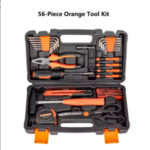 Kit <span class=keywords><strong>de</strong></span> Herramientas para Reparaciones y <span class=keywords><strong>Mantenimiento</strong></span> del Hogar <span class=keywords><strong>de</strong></span> 56 Piezas con Estuche <span class=keywords><strong>de</strong></span> Plástico Portátil - Product Image 2