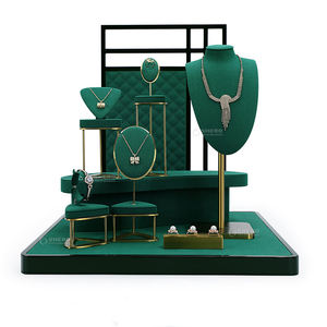 High-end <b>Jewelry</b> Displays for Store <b>Jewelry</b> Display Props Custom Wooden <b>Jewelry</b> Stand Display Set - Product Image 3