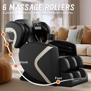 Hot Selling 3D Mechanism <b>Zero</b> <b>Gravity</b> Heating Tablet Control Shiatsu <b>Chair</b> for Office Workers & Family Use 603-B1 Vend - Product Image 3