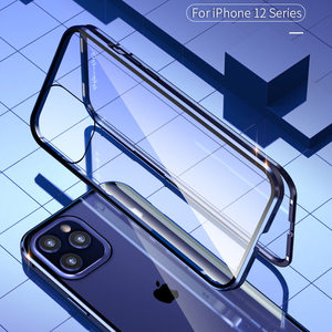 เคสโทรศัพท์แบบ Coque <span class=keywords><strong>360</strong></span> องศา ป้องกันการสอดแนม แม่เหล็กดูดติดกระจกนิรภัย ป้องกันความเป็นส่วนตัว วัสดุโลหะ สำหรับ <span class=keywords><strong>iPhone</strong></span> 12 XR 11 <span class=keywords><strong>XS</strong></span> X Pro SE 2020 รุ่นบาง ODM - Product Image 2