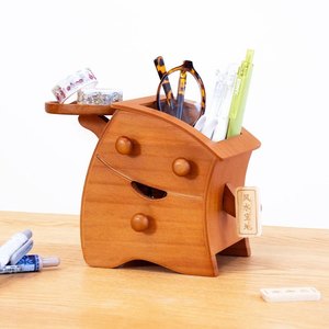 Organisateur <span class=keywords><strong>de</strong></span> <span class=keywords><strong>bureau</strong></span> en bois avec finition laquée en forme d'animal - Fournitures <span class=keywords><strong>de</strong></span> <span class=keywords><strong>bureau</strong></span> multifonctionnelles durables - Product Image 2