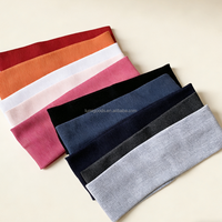 Bandeau de sport LUMI tendance en tricot élastique, large et antidérapant, pour le yoga, le fitness et les activités de plein air, multicolore et extensible