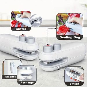 Sellador de Bolsas Mini 2 en 1 USA Mairun, Ecológico y Multifuncional, Modelo 406 para Snacks y Uso Doméstico, Recargable, de Plástico - Product Image 4