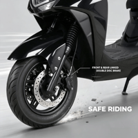 Motocicleta Eléctrica para Adultos, Scooter de Dos Ruedas, Ciclomotor para Desplazamientos, Bicicleta Eléctrica de Alta Resistencia, Venta al Por Mayor